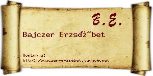 Bajczer Erzsébet névjegykártya